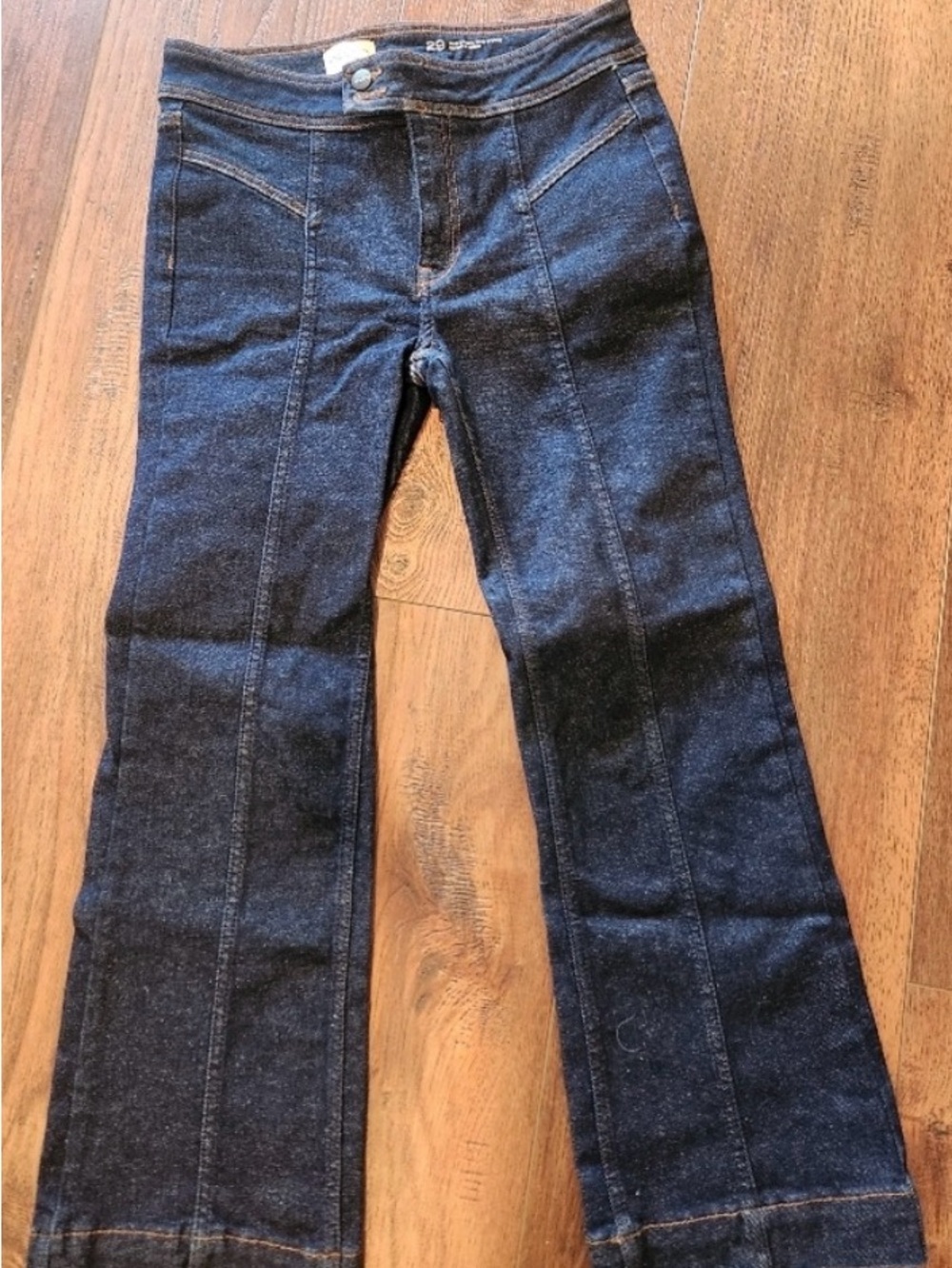 Anthropologie Pilcro Dark Blue ankle length Straight Leg Women's Jeans